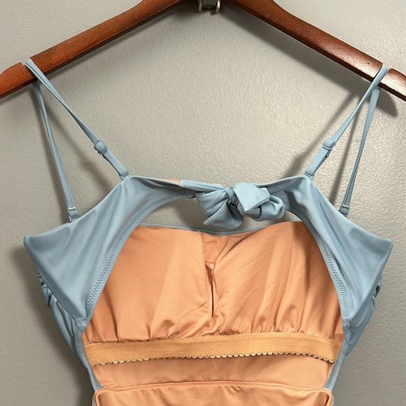 J crew Cutout tie-back one piece swimsuit size 8 style bf166 baby blue - Picture 11 of 16